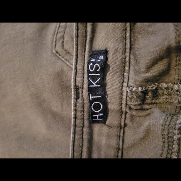 HOT KISS size 1 army green skinny cargo pants. Grunge gorpcore - Picture 3 of 6
